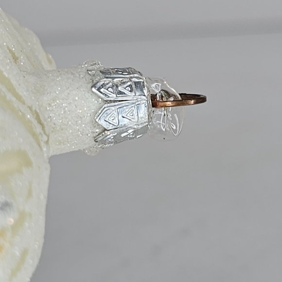 Slavic Treasures Old English Sheepdog Blown Glass Ornament Poland Hard to Find - Picture 9 of 10